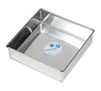 Art of cake, Professional Heavy Dury Square 10 in sq 3" deep Cake Tin 10" (254cm) Made in the UK by Invicta Bakeware