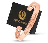 Art Of Creation Handmade Pure Copper Bracelet For Men and Women Bangle Solid Cuff For Unisex Wrist Band Kada