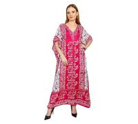 Art Of Creation Ladies Long Kaftans Kimono Maxi Style Dresses for Women in Regular to Free Size Cover up with Adjustable Strap