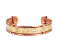 Art Of Creation Pure Copper Bracelet Cuff for Men and Women handmade Om Namah Shivay Bangle Adjustable Kada From India | for Unisex