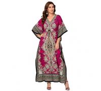 Art of Creation Womens Plus Size Kaftan Tunic Long Maxi Dress