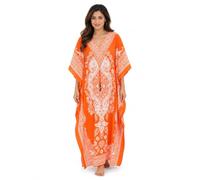 Art of Creation Womens Plus Size Kaftan Tunic Long Maxi Dress