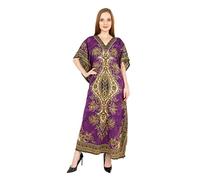 Art of Creation Womens Plus Size Kaftan Tunic Long Maxi Dress