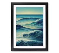 Art Of The Ocean Vol.4 Framed Print | A2 Black Framed Wall Art | Ready to Hang | Modern Nautical Picture | Living Room Bedroom Lounge Office