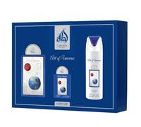 Lattafa Pride Art Of Universe Gift Set 3-Piece for Men (100ml EDP + 200ml Perfumed Body Spray + 20ml Travel EDP) - Long-Lasting Fragrance - Bergamot, Mandarin, Ginger, Amber, Musk