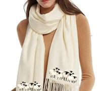 Art on Scarves Handprinted Cashmere Feel Scarf (Sheep) with British Artist Designs - Silky Smooth Lightweight Shawl for All Seasons - Soft Non-Wool Pashmina Style Wrap - Elegant Gifts for Women