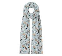 Art on Scarves Lightweight Scarf Made from Recycled Plastic Bottles, Eco-Friendly Sustainable Pashmina, Soft Shawl for Women, Machine Washable Gift-Ready, Wellies Print