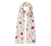 Art on Scarves Lightweight Scarf Made from Recycled Plastic Bottles, Eco-Friendly Sustainable Pashmina, Soft Shawl for Women, Machine Washable Gift-Ready, Wildflowers Print