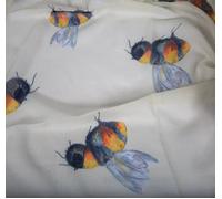 Art on Scarves Recycled Bottle Scarf - Bees