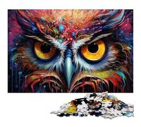 Art Owl 1000-Piece Jigsaw Puzzle cardboard Jigsaw Puzzles for Adults for Teenagers & Teens, Ideal Birthday 26X38CM/10.23x14.96inch