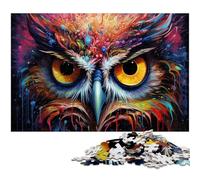 Art Owl 1000 Pieces Puzzles for Adults Wooden Jigsaw Puzzles for Home Decor, Brain Training 50x75CM/19.68x29.52inch