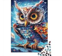 Art Owl Animals Puzzles 1000 Pieces Wooden Puzzles for Adults And Teenager Family Game Christmas Eve Gifts 1000pcs (75x50cm)