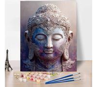 Art Paint by Numbers for Adults, DIY Paint by Numbers Zen, Canvas Oil Painting Kit with 3 Paintbrushes, Acrylic Pigment Drawing Paintwork for Gifts for Women, Decor 40x53 inch Without Frame -XY450