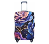 Art Paint Rose Flower Luggage Cover Elastic Suitcase Protector Ftis 18-21 Inch Suitcase Cover for Luggage