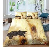 Art Painting 3D Printed Microfiber Duvet Cover Bedroom Decor Abstract Pattern Bedding Set Adult Soft Breathable Single（135x200cm）