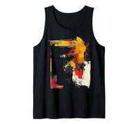 Art Painting Abstract Drawing Graphic Motif Tank Top