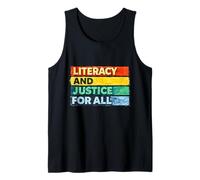 Art Painting Literacy and Justice for All Equality Movement Tank Top