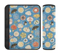 Art Paintings Vintage Japan Blue 2 Pack car seat Strap Pads, More Comfort Driving, car Seatbelt Covers for Van
