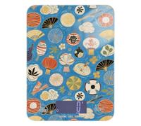 Art Paintings Vintage Japan Blue Waterproof Scale for Food Weight 11lb/0.18oz, 5kg/5g Scale Grams and Ounces with 4 Unit for Weight Loss Keto Spices (Batteries not Included)