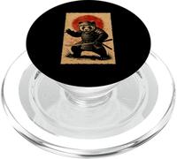 Art Panda Samurai Japanese Warrior Anime Ukiyo-E Manga PopSockets PopGrip for MagSafe