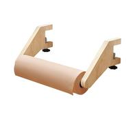 Art Paper Roll Holder - 16.5 x 5 x 2 cm, Compact Stand, Wooden Craft Mat, Desk Mounted Packaging Dispenser with Sturdy Handle Design for Creative Tasks, Accessories