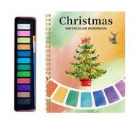 Art Paper Watercolor Workbook, Beginner-Friendly Watercolor Workbooks, 12 Color Watercolour Paint Workbooks, Beginner Friendly Painting Kit, Art Crafts for Creative Exploration Gifts Set