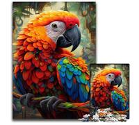 Art Parrot 1000 Piece Jigsaw Puzzle cardboard Jigsaw DIY Decoration, Brain Challenge, for Adult, Family, 26X38CM/10.23x14.96inch