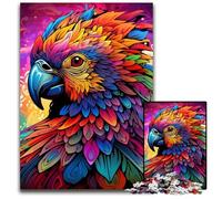 Art Parrot Adult Jigsaw Puzzles 1000 Pieces Wooden Puzzles Brain Teaser Game for Teenagers, Perfect 50x75CM/19.68x29.52inch