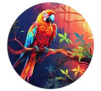 Art Parrot Jigsaw Puzzles for Adults 1000 Piece Paper Jigsaw Puzzles Teenager Stress Reduction Cool Unique Gift for Family 1000pcs (67.5x67.5cm)