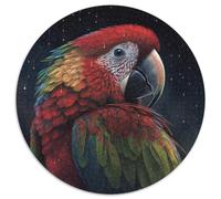 Art Parrot Puzzles 1000 Pieces for Adults Round Jigsaw Puzzle 1000 Pieces Adult Game Gift Family Interactive Game Brain Challenge Gift 67.5x67.5cm