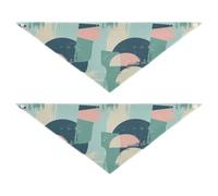 Art Pastel Color abstract Dog bandanas bulk Unique Shape Adjustable Fit Triangle Bibs Kerchief Set Cute Pet Holiday Accessories Decor for Dogs Cats M