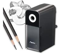 Art Pencil Sharpener PSL124 - Black, Long Point, Adjustable Points, Max. 19 mm Lead Tip, Sketch/Dessin/Art Asmix (Japan Import)