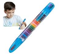 Art Pencils for Drawing - 4 Pieces Oil Pastel Colouring Pencils 20 Colours Colouring Pencils for Wood | Wax Crayons, Replaceable Paint Marker Pen Set for Students Doodling and Marking