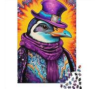 Art Penguin Jigsaw Puzzles Puzzle for Adults Kids. 1000 Piece Impossible Challenge Toy Educational Game Home Decoration for Adults& Kids Age 14 Years Up 1000pcs (75x50cm)