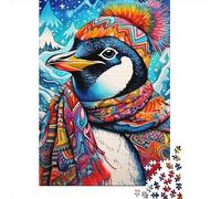 Art Penguin Puzzle for Adults And Teenagers 1000 Pieces Paper Puzzles for Adults Puzzles for Teenagers Age 12 Years Up 1000pcs (38x26cm)