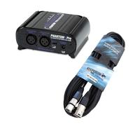 Art Phantom II Pro Phantom Power 2 Channels 48V + keepdrum XLR Microphone Cable