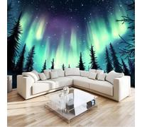 Art Photo Wallpaper 3D Digital Art Northern Lights Non-Woven Mural Living Room Bedroom Wall Decoration - 400 x 280 cm Photo Mural- Living Room Sofa TV Background Wall Decor
