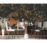 Art Photo Wallpaper 3D Overlook Trees Road,150x105cm Mural Living Room Bedroom Wall Decoration Photo Mural Living Room Sofa Background Wall Decor