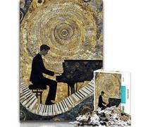 Art Piano Adult Jigsaws 1000 Pieces Difficult,Pattern Assembly Fun at Home Activities,Birthday Present,Travel Gifts 50x75cm