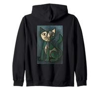 Art Picasso Cat Zip Hoodie