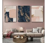 Art Picture,Modern Abstract Wall Posters and Prints Painting Texture on Canvas Art Pictures for Living Room Kitchen Office Home Decoration-30 * 40cm*3/(12 * 16inch*3) Unframed
