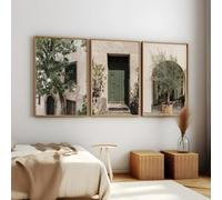 Art Pictures,3 Pictures Set-Abstract Posters Wall Art Print Green Olive Tree Canvas Painting Pictures Artwork for Modern Kitchen Bedroom Living Room Decor-60*70cm/(24*31inch) Unframed Print
