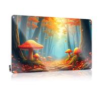 Art Play Room Decorations Ready To Hang - A Magical Forest Path Adorned With Vibrant Mushrooms. Collection For Bedroom(20X30CM)