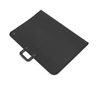 Art Portfolio Case Lightweight Drawing Board Bag with Zip Closure for Storing Documents, Maps, Magazines for Artists, Teachers, PVC Material Black 45x62cm