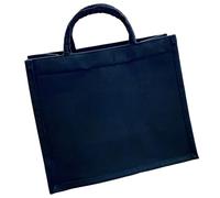 Art Portfolio Tote Bag, Canvas Large Capacity Handbag for Artists, Embroidery, Multi-Color Options (Black, White, Light Purple, Pink), Versatile and Long-Lasting Storage Organizer