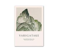 Art Poster Decor Unframed Ink Green Lake Swan Flower Bamboo Landscape Wall Art Canvas Painting No Frame Nordic Prints Pictures Living Room Decor(C,20x30cm)