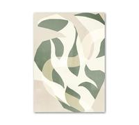 Art Poster Decor Unframed Ink Green Lake Swan Flower Bamboo Landscape Wall Art Canvas Painting No Frame Nordic Prints Pictures Living Room Decor(H,50x70cm)