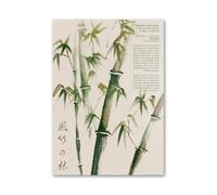 Art Poster Decor Unframed Ink Green Lake Swan Flower Bamboo Landscape Wall Art Canvas Painting No Frame Nordic Prints Pictures Living Room Decor(B,50x70cm)
