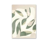 Art Poster Decor Unframed Ink Green Lake Swan Flower Bamboo Landscape Wall Art Canvas Painting No Frame Nordic Prints Pictures Living Room Decor(I,50x70cm)