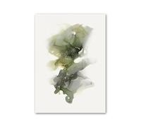 Art Poster Decor Unframed Ink Green Lake Swan Flower Bamboo Landscape Wall Art Canvas Painting No Frame Nordic Prints Pictures Living Room Decor(E,30x40cm)